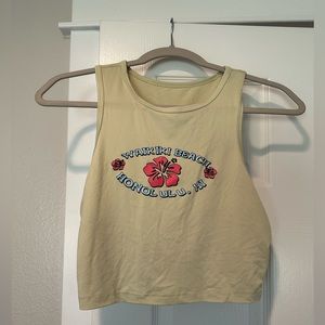Waikiki Beach Cropped Tank